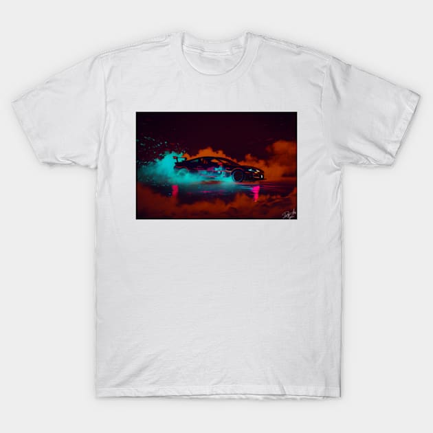 Concept drifting poster T-Shirt by DigiArtsSpace